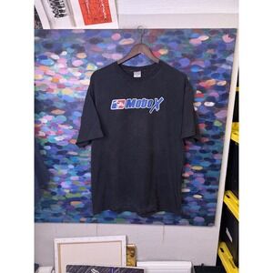 Y2k Moto X Graphic T-Shirt Mens XL Black Motocross Streetwear